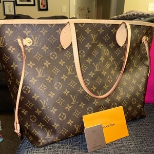 SOLD Louis Vuitton Neverfull GM Monogram Peony